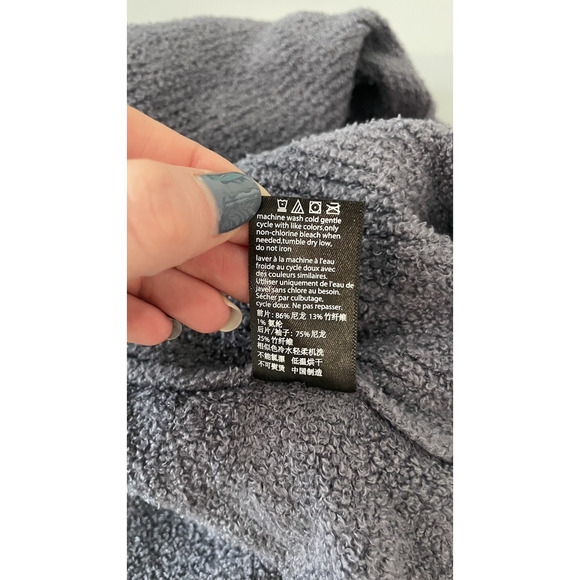 Barefoot Dreams 3X Petite CozyChic Lite Ribbed Island Wrap Cardigan A670477 - Picture 8 of 9